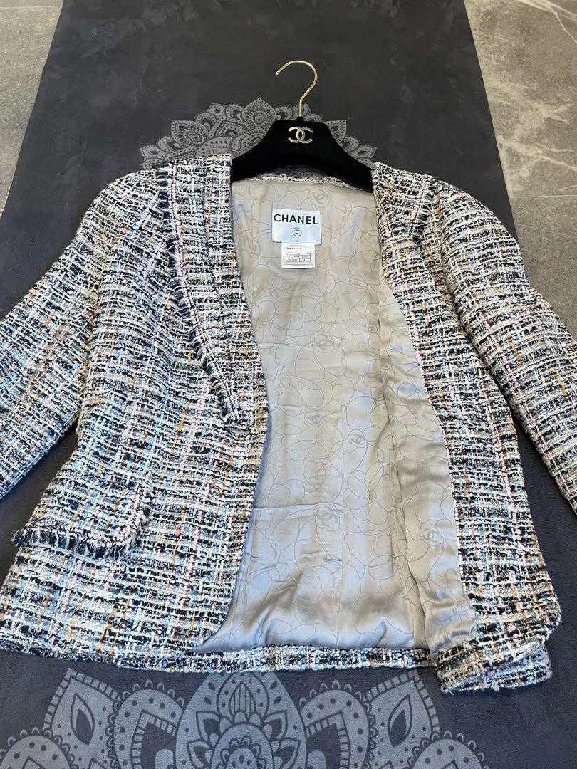 Chanel Spring Clothing Mixed Tweed Jacket Graduation Ceremony Entrance