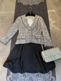 Chanel Spring Clothing Mixed Tweed Jacket Graduation Ceremony Entrance