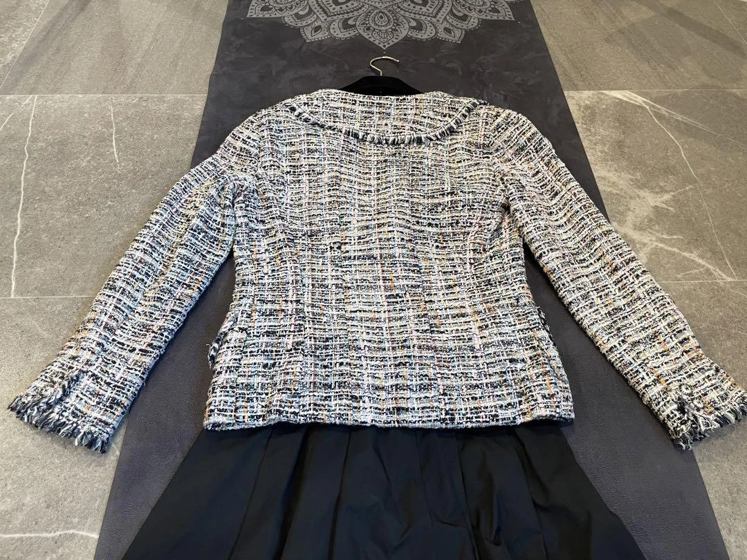 Chanel Spring Clothing Mixed Tweed Jacket Graduation Ceremony Entrance